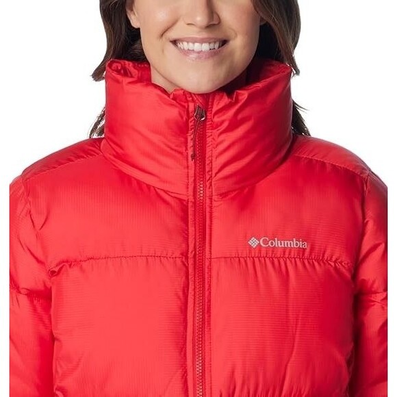 Columbia Women's Puffect Winter Coat Puffer Jacket Bright Red Lily Size Large - Picture 5 of 10